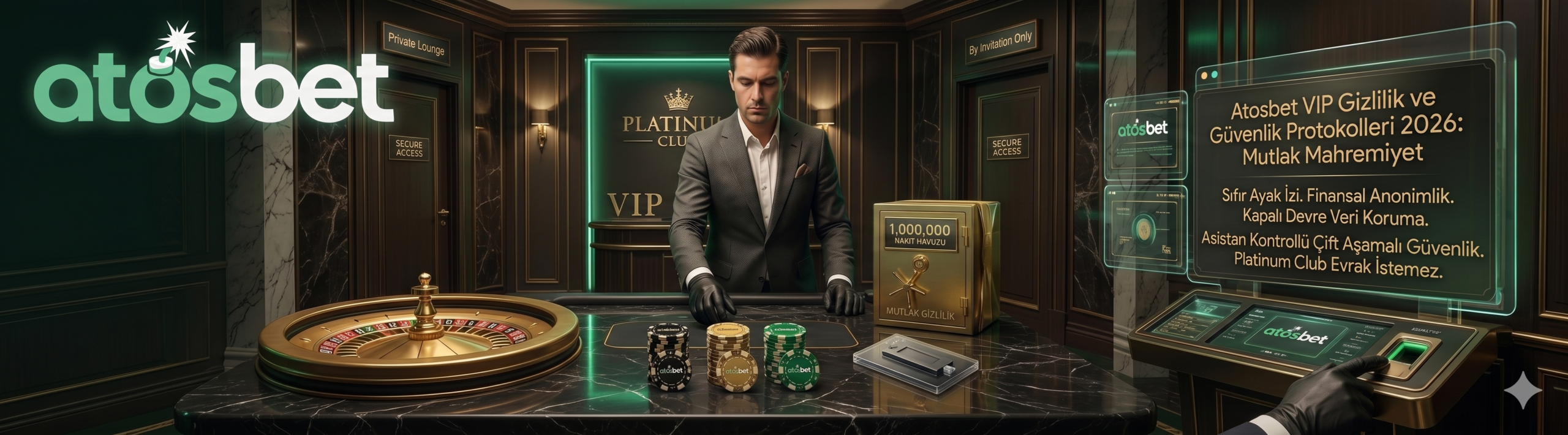 Atosbet VIP oyuncular için mutlak gizlilik ve güvenlik sistemleri