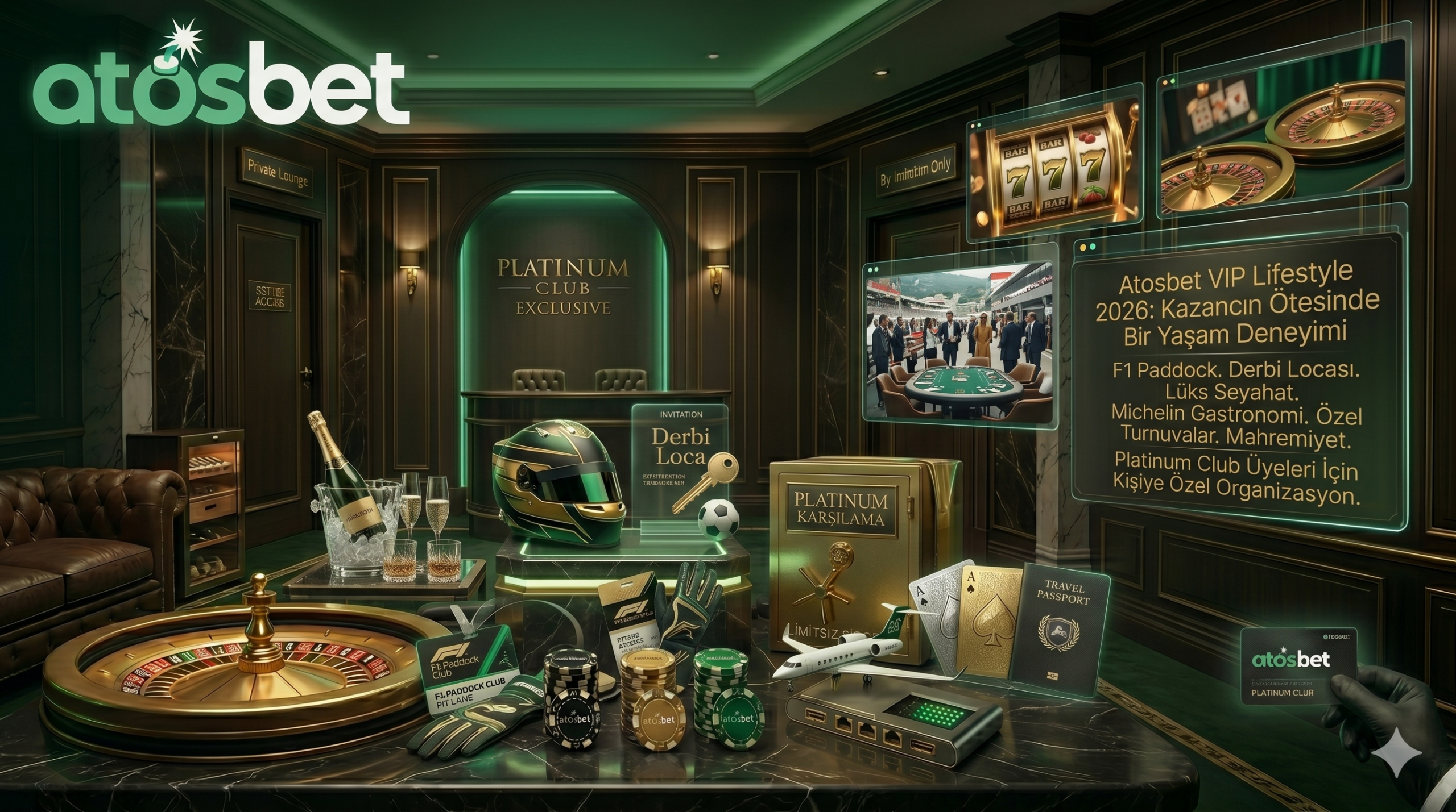 Atosbet VIP Lifestyle programı kapsamında F1 paddock ve lüks resort deneyimi.