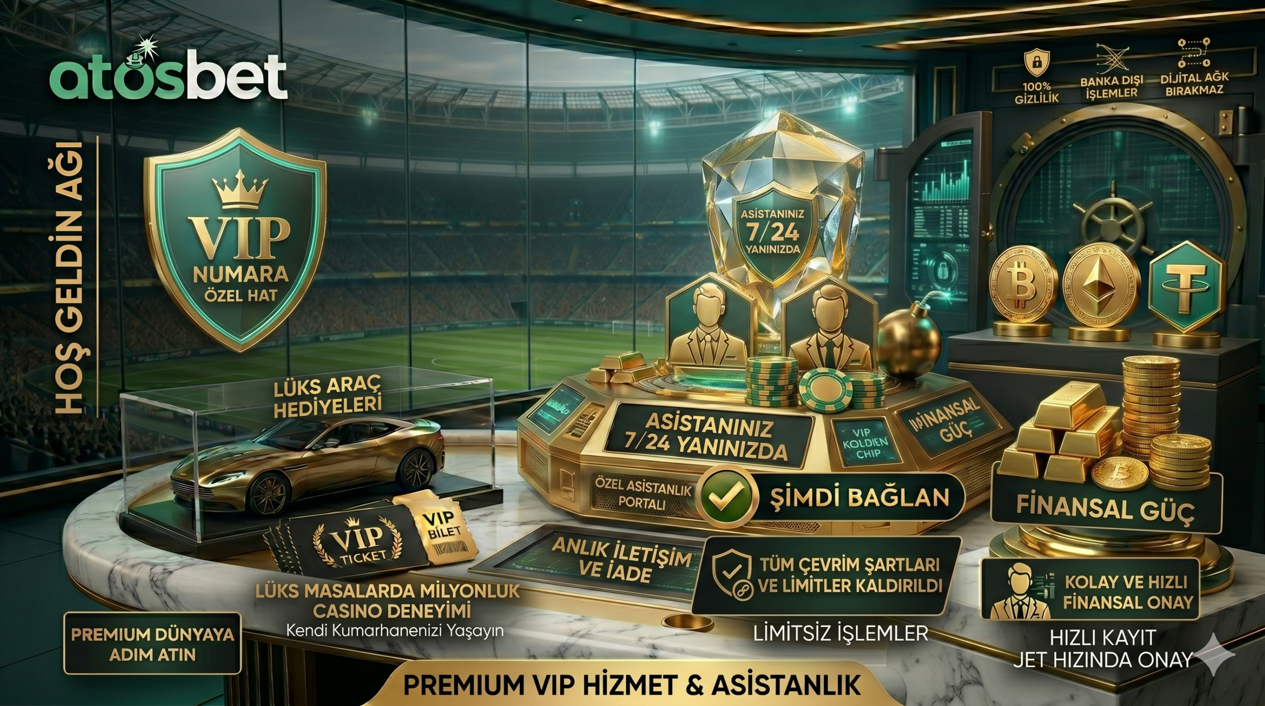 Atosbet VIP özel asistan ve beklemesiz canlı destek hizmeti